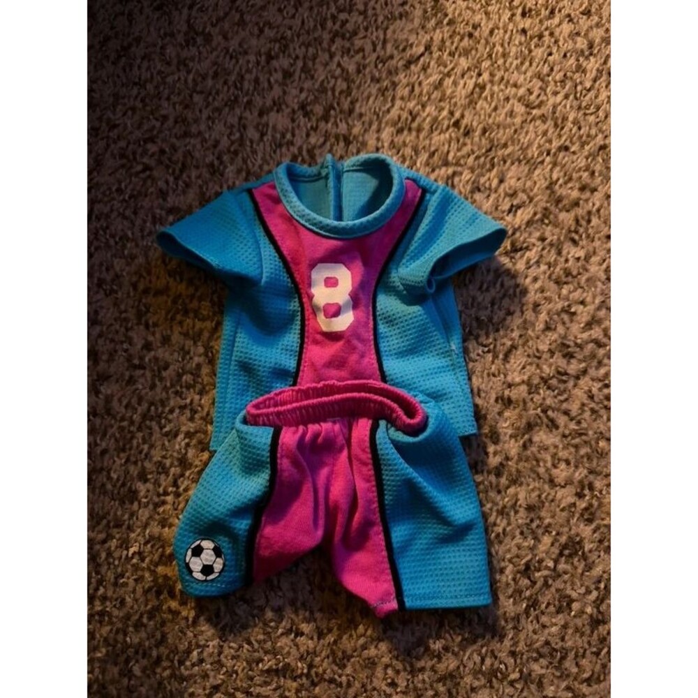 American Girl Doll “8”8 Soccer Shirt and Shorts set